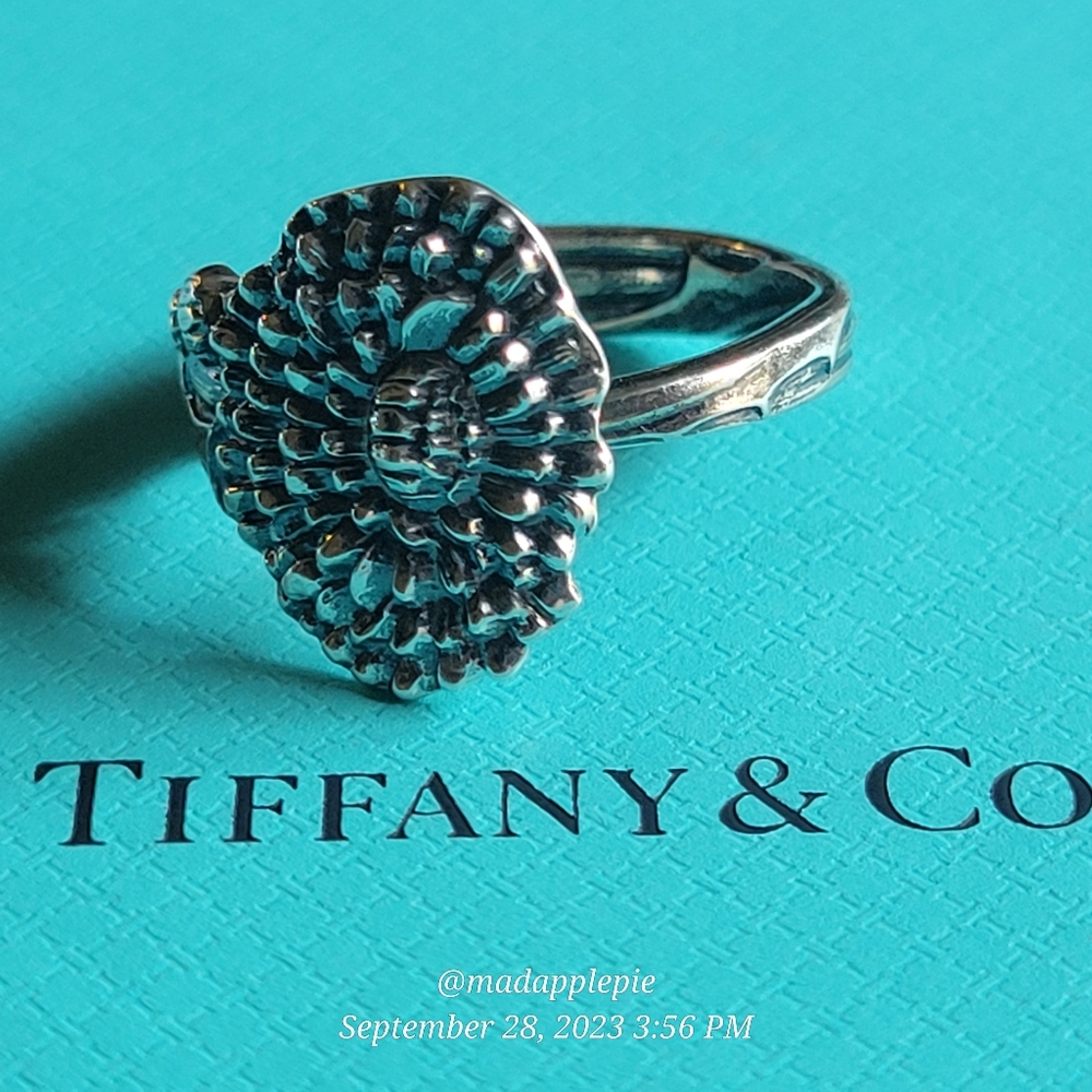 1885 Tiffany & Co Dandelion Spoon Ring in Sterling Silver Spoon by T& Co. #19 - Picture 9 of 15